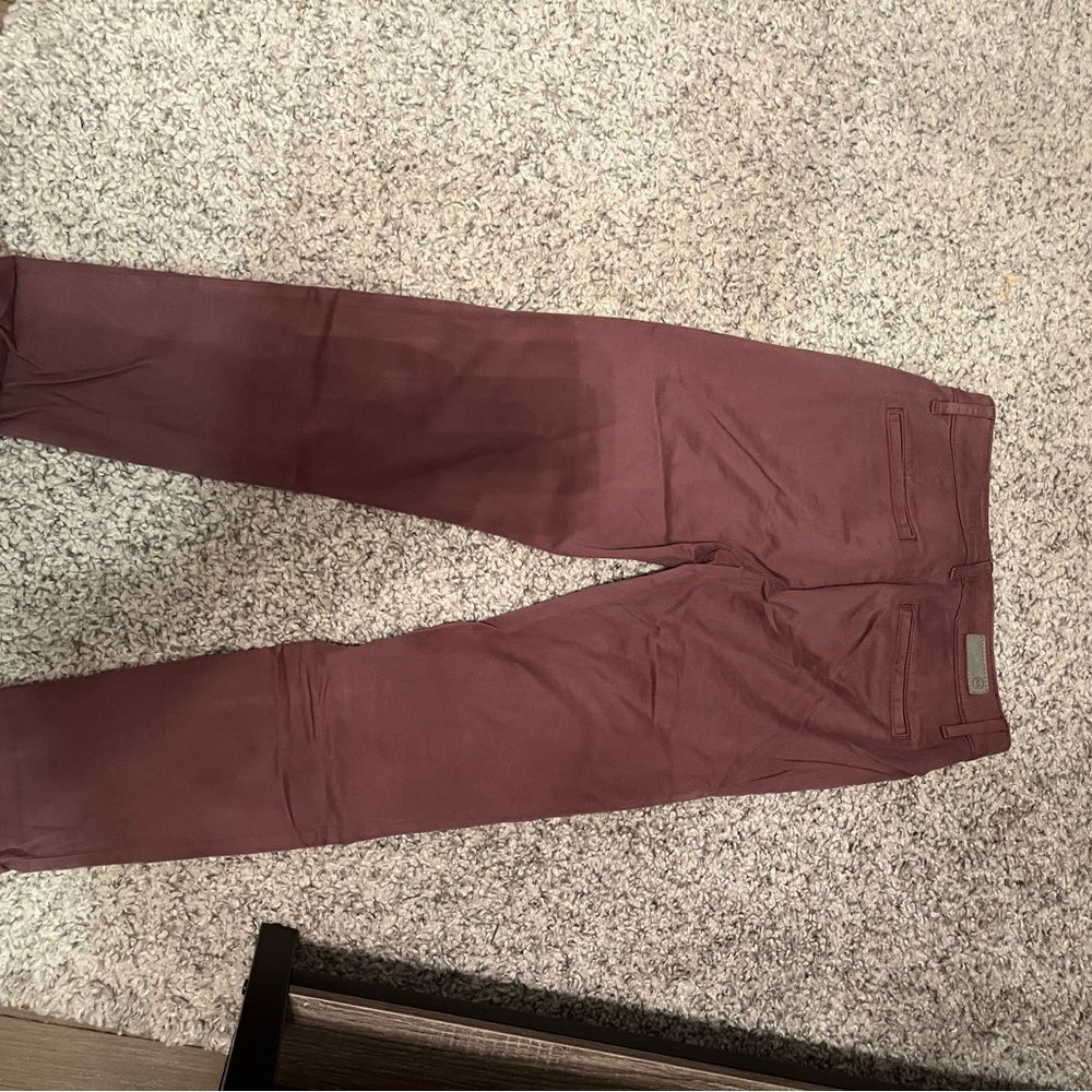 Burgundy Slim Fit Pants